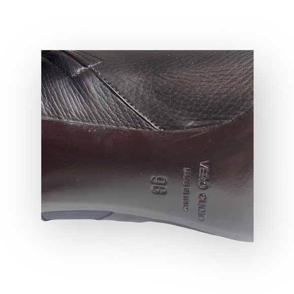 new Banfi Zambrelli ❁ Meadow Heeled Ankle Bootie Boots ❁ Black Leather 39 8.5 9 - Picture 11 of 16